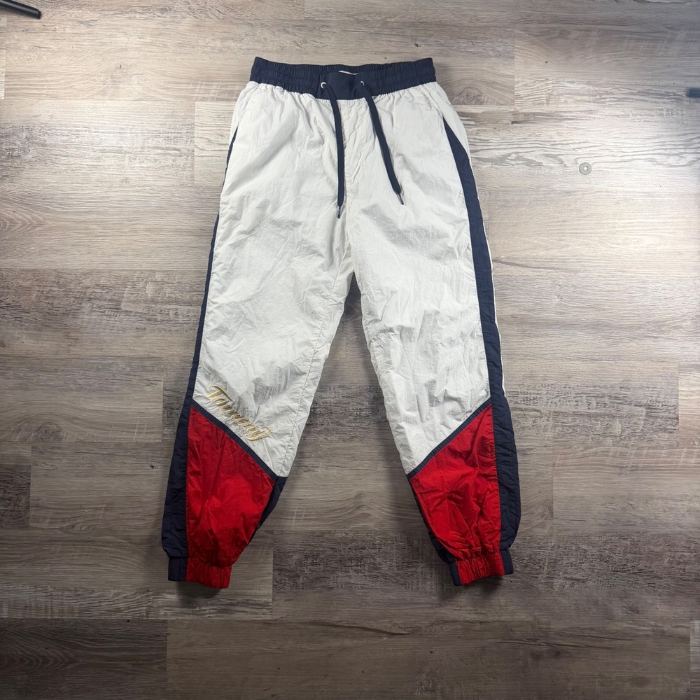 Y2K 90's Inspired Tommy Hilfiger Womens XS Colorblock Windbreaker Pants Joggers